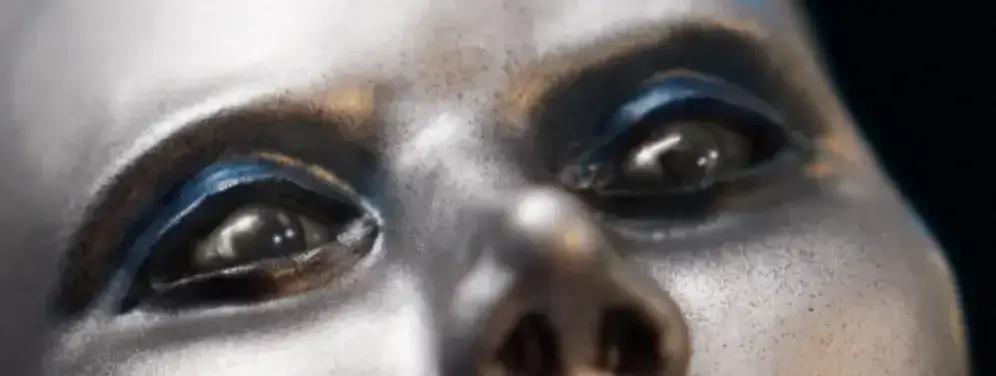 Project AD-01 Art Defines Zero One® Android Sculpture Special Edition Theta with silver eyes