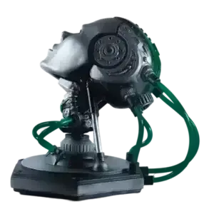 Project Ad 01 Handmade Android Led Art Sculpture Flux With Green Led Lightup Handmade By Artist Freaky Deek Op